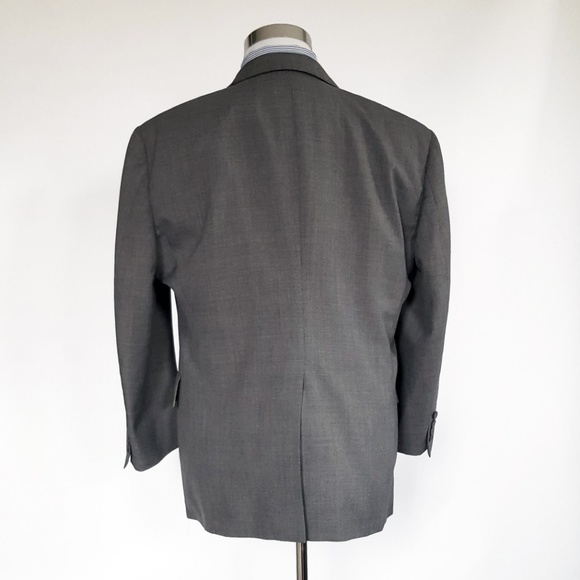 Hart Schaffner Marx Men's Solid Wool Suit 44S Gray - Picture 4 of 7
